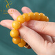 Yogurt Natural Chicken Fat Yellow Beeswax Bracelet Round Bead Single Circle Southern Red Green Pine Agarwood Bracelet Beads 8mm