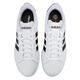 Adidas casual shoes for men and women 2025 autumn and winter new sports shoes GRAND COURT 2.0 low-top sneakers GW9195 white/black 40