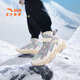 ANTA children's cotton shoes for girls and boys 2025 winter plus velvet warm knob buckle snow non-slip mountain and river high-top cotton boots recommended by the store manager Yuwuqing/Ivory White/Poplar Purple-5 39 Inner length of the shoe 24.5cm