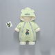 G.DUCKKIDS little yellow duck children's clothing baby cotton clothes for going out winter newborn one-piece clothespin cotton thickened hundred-day male baby clothes green shoe covers (not shipped when purchased separately) 66cm 66 size 0-3 months (recommended for babies around 4-6 kg) cm