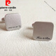 Pierre Cardin (Pierre Cardin) French imported quality custom letter sterling silver cufflinks business men light luxury French shirt cuff buttons name cuff nails frosted lettering