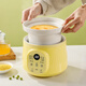 SUBOAER electric stew pot, baby food supplement pot, baby porridge, stew, soup, food supplement pot, food supplement machine, BB porridge rice cooker, infant special micro-pressure stew pot, light yellow 1.2L, four-stage staged feeding