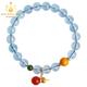 Bailuoqi Xie Xie ice-permeable aquamarine bracelet for women South red gourd pendant blue bracelet 520 gift with gourd 8cm
