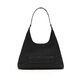 Ximuting rush 2025 new woven tote bag women's autumn hobo bag niche fashion single shoulder crossbody bag deep black