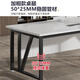 Fu Mei Desk Computer Table Simple Modern Boss Desk Office Desk and Chair Combination Staff Station Single Work Station White + White Frame Single Table Length 160 Width 60 Height 74CM