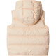 BURBERRY Down Vest FW24 Solid Color Hooded Plaid Sleeveless Vest Light Pink Children's Style Light Pink One Size 10Y