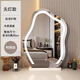 Fat Donglai's same style vanity mirror, tabletop, lighted vanity mirror, light luxury LED smart mirror, master bedroom vanity mirror, medium white without light