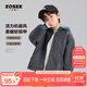 Zuoxi Boys' Polar Fleece Jacket Children's Autumn Clothing 2025 Autumn Style Warm Thick Top for Medium and Large Children Gray 130