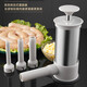 Midelei Sausage Enema with Sausage Casing Manual Sausage Filler Sausage Filling Machine Manual Press Sausage Filling Tool 304 Stainless Steel Large Capacity Upgrade