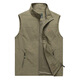 Xiaohongshu popular men's casual vest spring and autumn large size outdoor fishing travel vest middle-aged and elderly dad thin light gray L