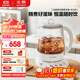 Beiding glue-free health pot Chinese medicine pot multi-functional health pot constant temperature pot mini glass tea maker teapot kettle 1.5L K123 white