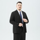 Ayou Fat Plus Size Business Suit Suit Loose Formal Wedding Groomsmen Grooms Dress Work Interview Commuting Suit Men