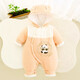 Baby one-piece clothespin cotton thickened cotton clothes newborn romper baby clothes winter clothes going out Red panda card 80cm 5-10 months