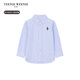 Teenie Weenie Kids 25th spring and summer long-sleeved striped shirt for boys and girls, blue 130cm