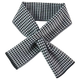 Autumn and winter new style neck scarf, monochrome houndstooth scarf, casual warm knitted cross scarf, short men's and women's scarf, small houndstooth scarf, black
