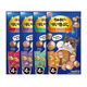 Yinabao Chirup Biscuit Cat Snacks are highly nutritious, ciao grain sandwich cat biscuit strips, small biscuit cat snacks, 4 packs, grilled chicken rolls, delicious baked, random flavors
