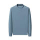 SEMALAM Meng Huihaowu's preferred round neck button top autumn and winter men's long-sleeved T-shirt Henry collar sweatshirt warm base layer G111-dark purple M recommended 100-120Jin Jin equals 0.5 kg