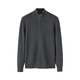YOUNGOR Sweater Men's Autumn and Winter Young Men's Sweater Zipper Cardigan Cardigan Wool Blended Fabric 2 Colors Dark Gray VWHW619967CLA S 95c