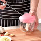Meikejie's new garlic artifact, garlic grinder, manual meat grinder, garlic grinder, minced ginger, garlic grinder, small, small, two blades 171 ml - white 1