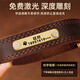 Luomasi custom-made genuine leather dog collar leash anti-loss Shiba Inu Golden Retriever Labrador medium and large dog pet collar engraved model brown XL-(recommended 46-65 Jin Jin equals 0.5 kg)