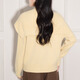 CHOCOOLATE it women's trendy brand temperament shawl sweater knitted cardigan for women 2025 autumn and winter popular loose casual top yellow one size