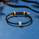 Liuguifu Jewelry Platinum Transfer Beads Small Waist Platinum Rope Beaded Bracelet PT0600064 About 5.5g