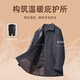 YOUNGOR 25 new style goose down lining wool cashmere warm autumn and winter coat gray 175/96A