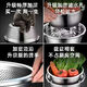 Half price 316 stainless steel food grade commercial drain basin drain basin fruit basket vegetable washing basin two-piece set 28CM basin + drain basin hot selling 2-piece set