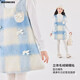 Moonkids children's clothing girls vest skirt 2025 autumn and winter new girls birthday dress plaid skirt children winter wear princess skirt 6178 blue and white plaid vest skirt 170 cm