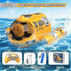 Remote control submarine toy children 2025 new boat model can get off the water black technology boy high-speed speedboat spray version - Vibrant yellow remote control motor boat luxury three-power waterproof remote control + exquisite gift box