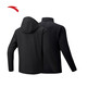 Anta Brother Z's same style water shell jacket丨Earth Shell 3.0 three-in-one hard shell windproof jacket for men and women, basic black-5 L ​​(men's 175)