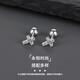 Titanium steel cross earrings to support ear holes and prevent inflammation earrings for men and women to sleep without removing ear bone nails 2025 new hot style cross earrings single