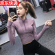 LULULOMDDW Yoga Wear Women's Long Sleeve Half-Zip Running Fitness Wear Top Pilates Training Sports Jacket Purple S