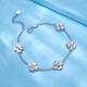 Luxury beads PT950 four-leaf clover platinum bracelet, fashionable and light luxury, gift to girlfriend 7.1g