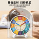 Small alarm clock for students, special wake-up tool for children, boys and girls, 2025 new early education clock, special clock for learning, early education alarm clock, silent sweep seconds - early education