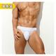 Lichi translucent men's underwear low-waist double butt gay underwear men's breathable sports comfortable thong white S