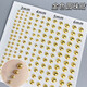 Lip nail-free piercing eyebrow nails for men, fake hole-free face stickers, face diamonds, decorative face stickers, diamonds, silver 3/4/5/6mm, 165 pcs