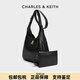 CHARLES&KEITH25 Winter Simple Commuting Large Capacity Tote Bag Bucket Bag Holiday Gift CK2-40782726-1Mocha Brown