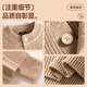 MINISO sweater for boys autumn and winter 2025 new Japanese style casual versatile heavy textured cable design round neck sweater Henry collar light gray (solid color) M /170