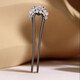 Lugeli ebony U-shaped double hairpins for women, high-end Chinese style new hairpins and hairpins, birthday gifts for girlfriends, Gypsophila-ebony gift box