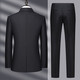 GOLDLION G+ Goldlion 2025 Autumn and Winter New Men's One Button Double Slit High-end Suit Suit for Men Handsome Black L 175 Recommended 145-155 Jin Jin equals 0.5 kg