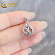 China Gold (CHINA GOLD) (CHINA GOLD) PT950 platinum love heart-shaped lock bag pendant platinum splicing fairy butterfly flying pendant about 1.7g/platinum splicing fairy butterfly flying pendant
