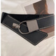 Tokishima wide belt decoration women's black girdle retro belt rivets high-end skirt sweater waist belt jeans black 75*6cm
