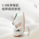 Terranis Autumn Girls' Shoes Toddler Shoes for Men and Women Baby Anti-Kick Shell Toe Baby Functional Shoes White/Apricot/Green Size 24