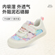 Terranis Autumn Children's Shoes 311 Kindergarten Indoor Shoes Baotou Anti-kick Shoes Soft Sole Comfortable Canvas Shoes Color/White 27