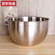 Sanqihu exported to Germany 316 stainless steel thickened salad bowl household cooking basin egg beating basin kneading dish basin 16-28 18/1020cm earless salad bowl