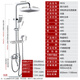 Larsd shower set, square spray gun shower set, full copper body faucet, supercharged shower set F816