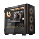 CoolerMaster Elite 560 Shenmu ATX châssis de conduit d'air bandes décoratives en bois massif/panneau d'admission d'air en maille/couvercle d'ouverture et de fermeture magnétique/12 positions de ventilateur/double position de refroidissement par eau