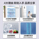 Midea 251 three-door large-capacity household refrigerator with double doors, dual-frequency conversion, first-level energy efficiency, wide temperature change in the middle door, air-cooling and odor removal, ultra-thin small apartment, 20% national subsidy MR-251WTPE