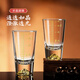 Green Apple New Year Holding Jinshan White Wine Cup, Exquisite Two Liang Cups, 6 Pack, Thickened Crystal Glass with Scale Mountain Viewing Cup